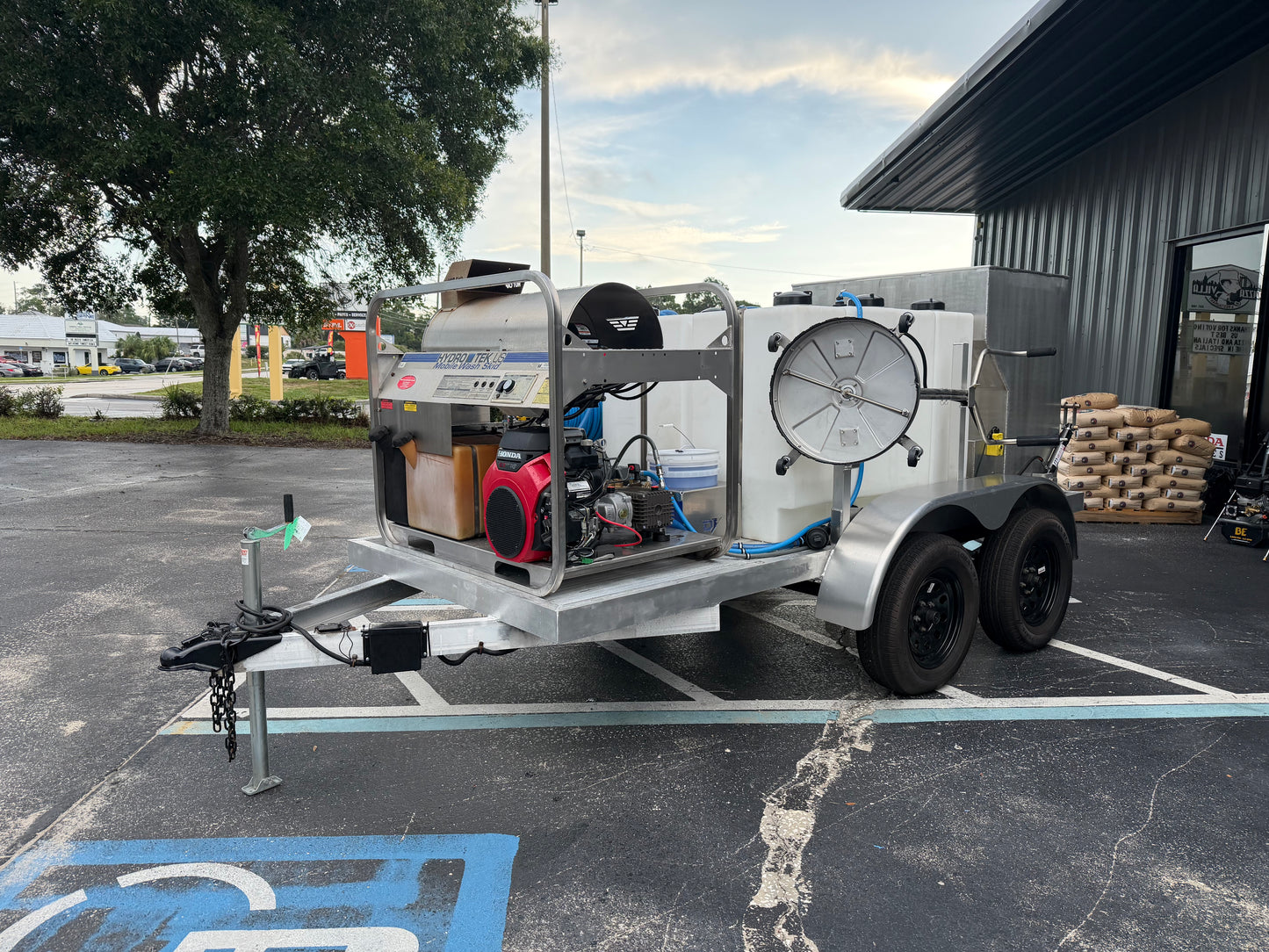 Demo Rig Special: 5x12 Hot Water + P40 Softwash + Trash Bin Cleaning Trailer