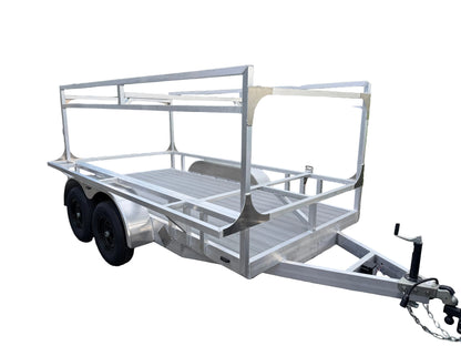 Dominator 6x12 Aluminum Tandem Axle Open Tandem 10k