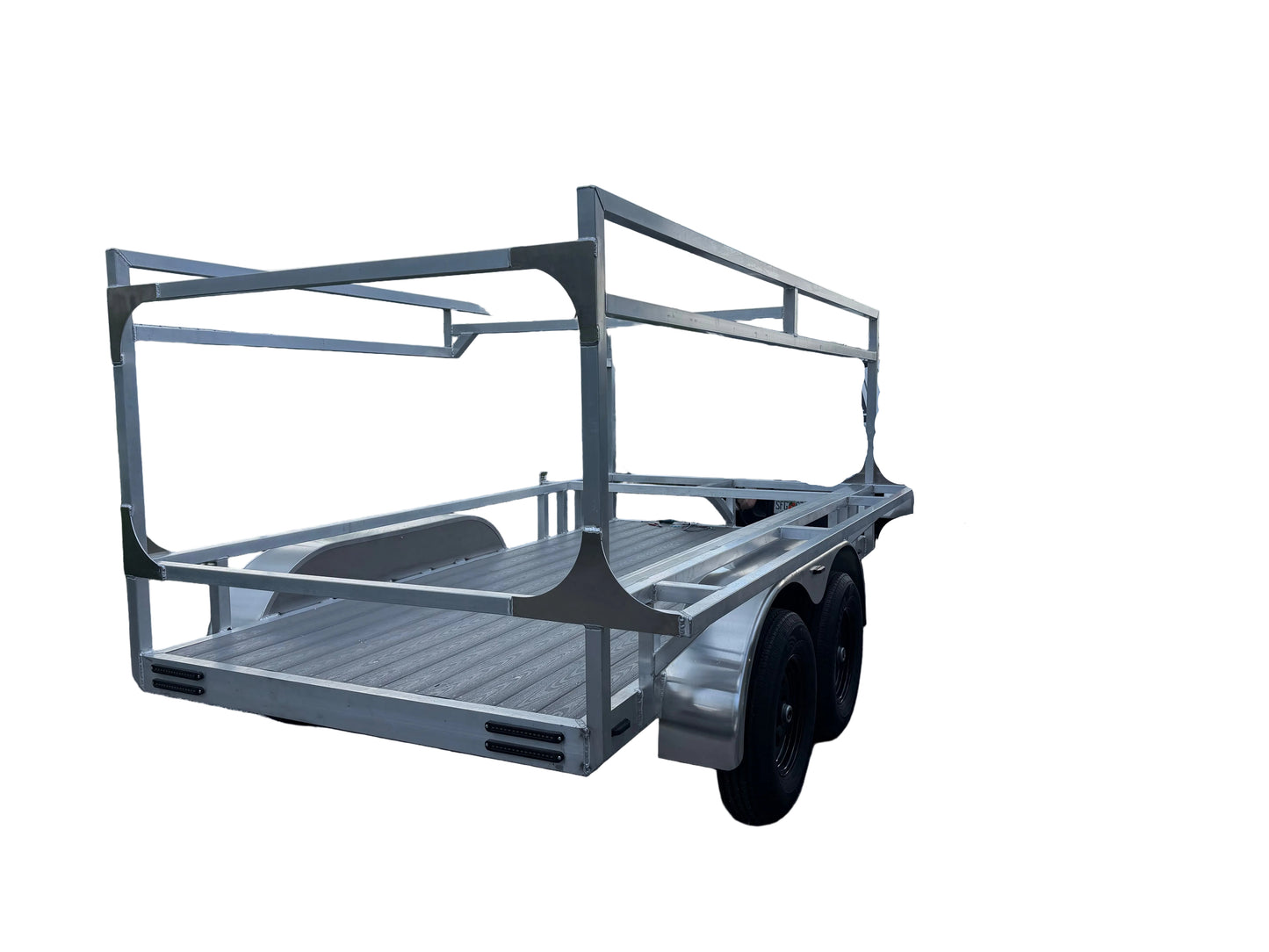 Dominator 6x12 Aluminum Tandem Axle Open Tandem 10k