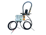 Softwash chemical injection system with control box, hoses, and remote for pressure washing equipment