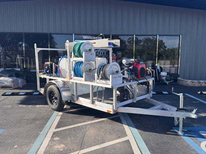 The Micro Series - 5x10 Aluminum Pressure & Softwash Trailer