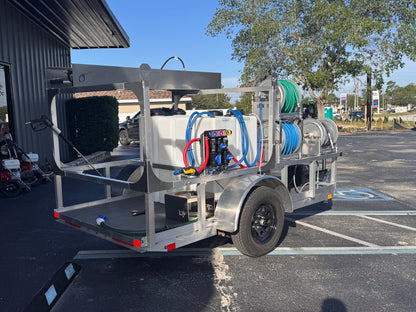 The Micro Series - 5x10 Aluminum Pressure & Softwash Trailer