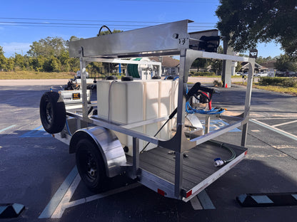The Micro Series - 5x10 Aluminum Pressure & Softwash Trailer
