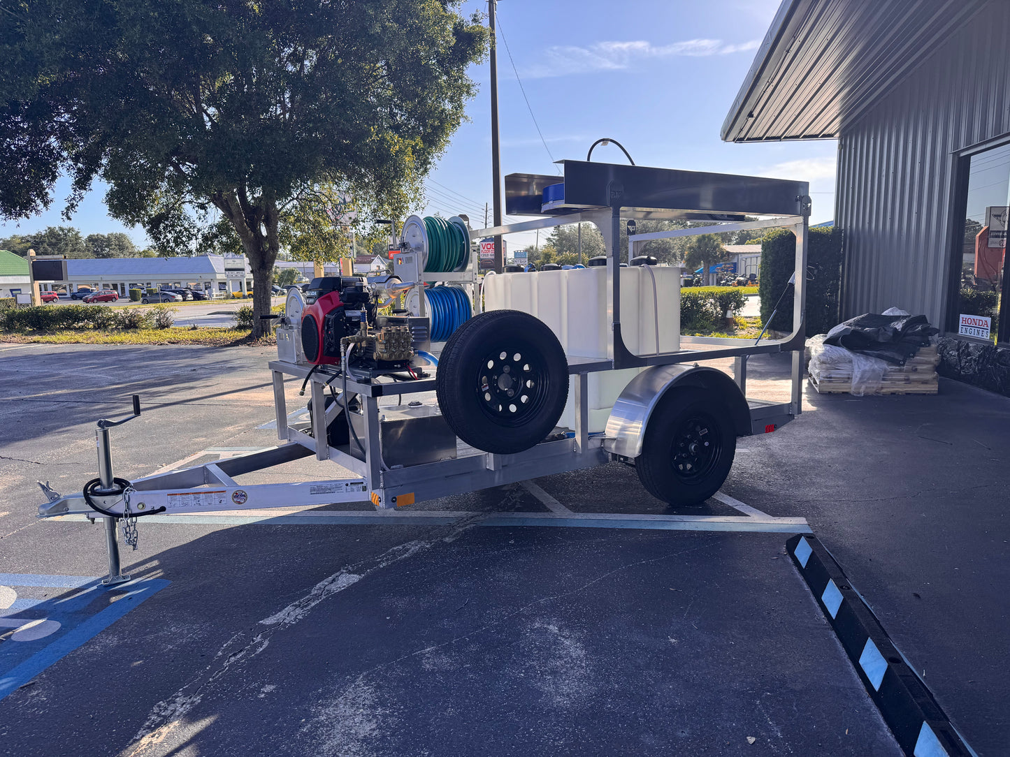 The Micro Series - 5x10 Aluminum Pressure & Softwash Trailer