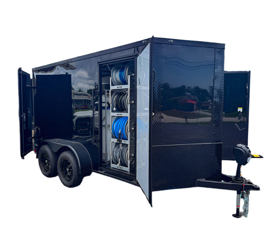 Enclosed 6x12 Pressure & Soft Washing Trailer with Heat