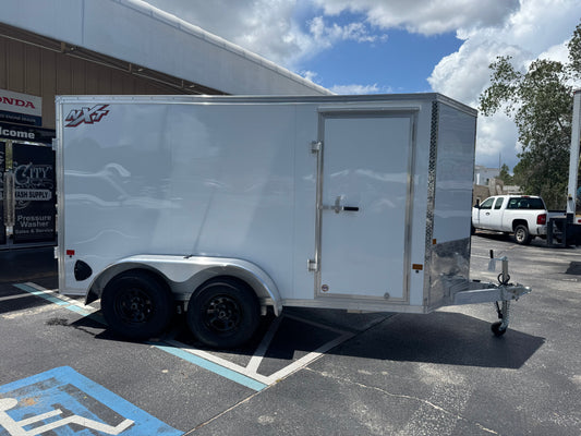 Alcom 7x16 Aluminum Tandem Axle Enclosed Trailer - 7k