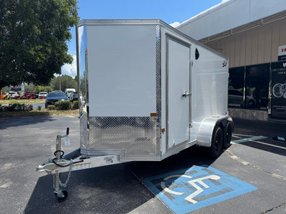 Alcom 7x16 Aluminum Tandem Axle Enclosed Trailer - 10k