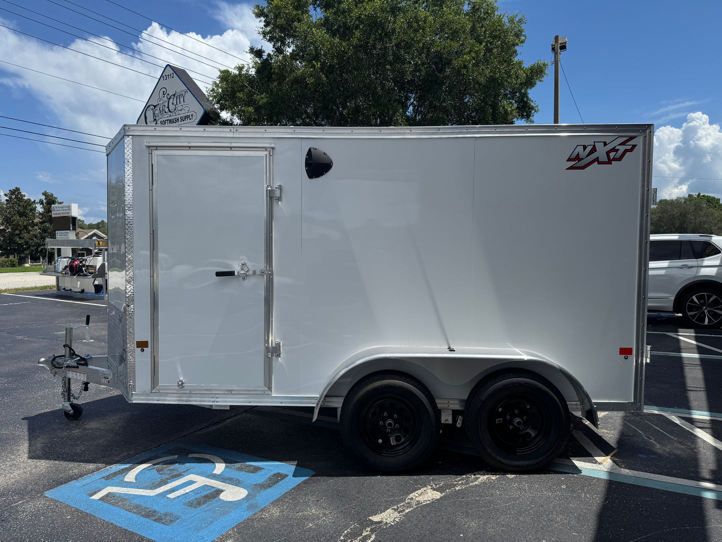 Alcom 7x16 Aluminum Tandem Axle Enclosed Trailer - 10k