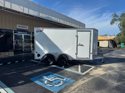 Alcom 7x16 Aluminum Tandem Axle Enclosed Trailer - 10k
