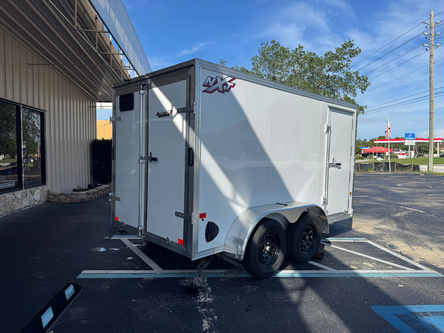 Alcom 7x16 Aluminum Tandem Axle Enclosed Trailer - 10k