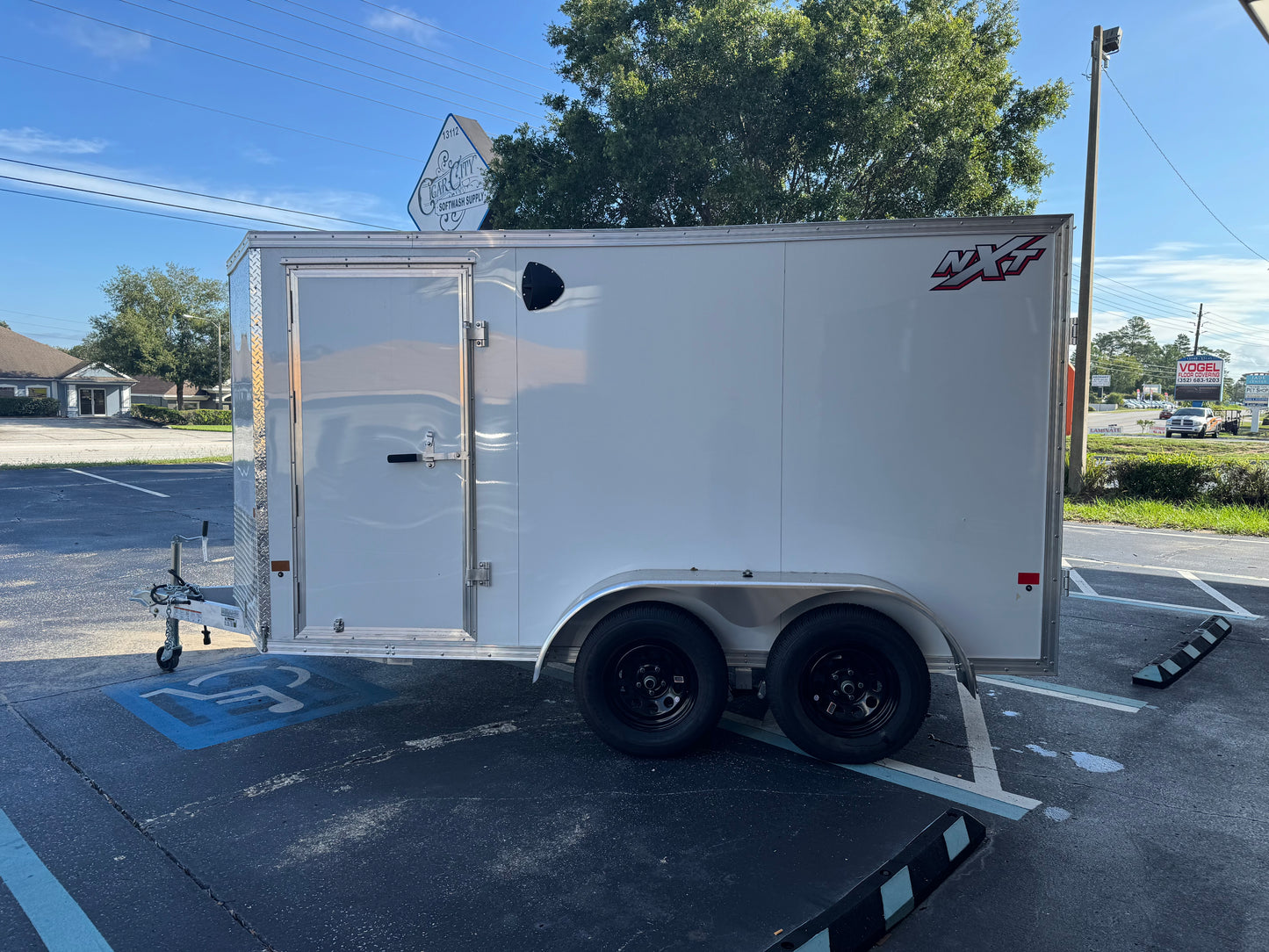 Alcom 7x16 Aluminum Tandem Axle Enclosed Trailer - 10k