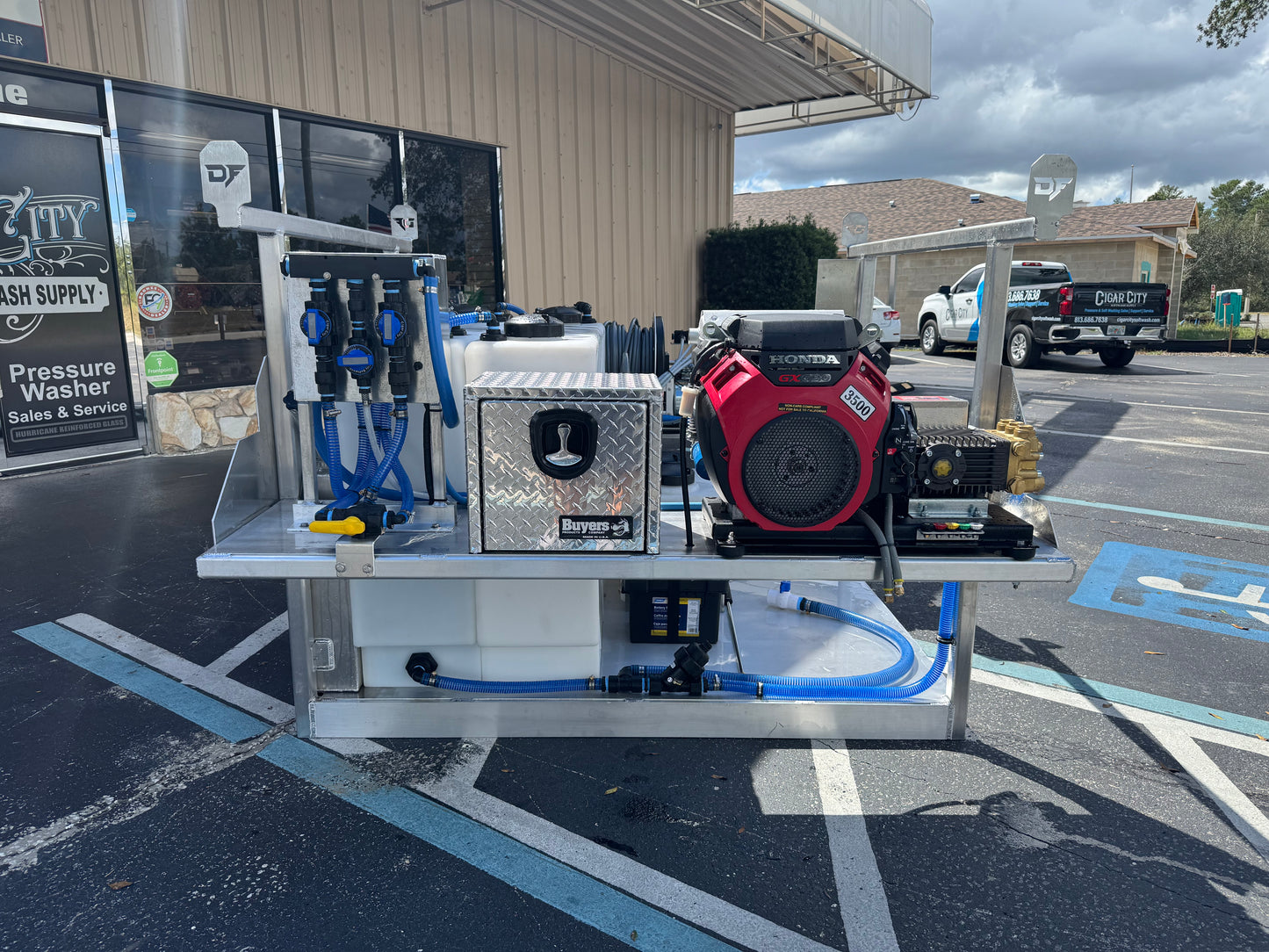 The Stallion 5.5' Pressure & Soft Washing Truck Bed Skid