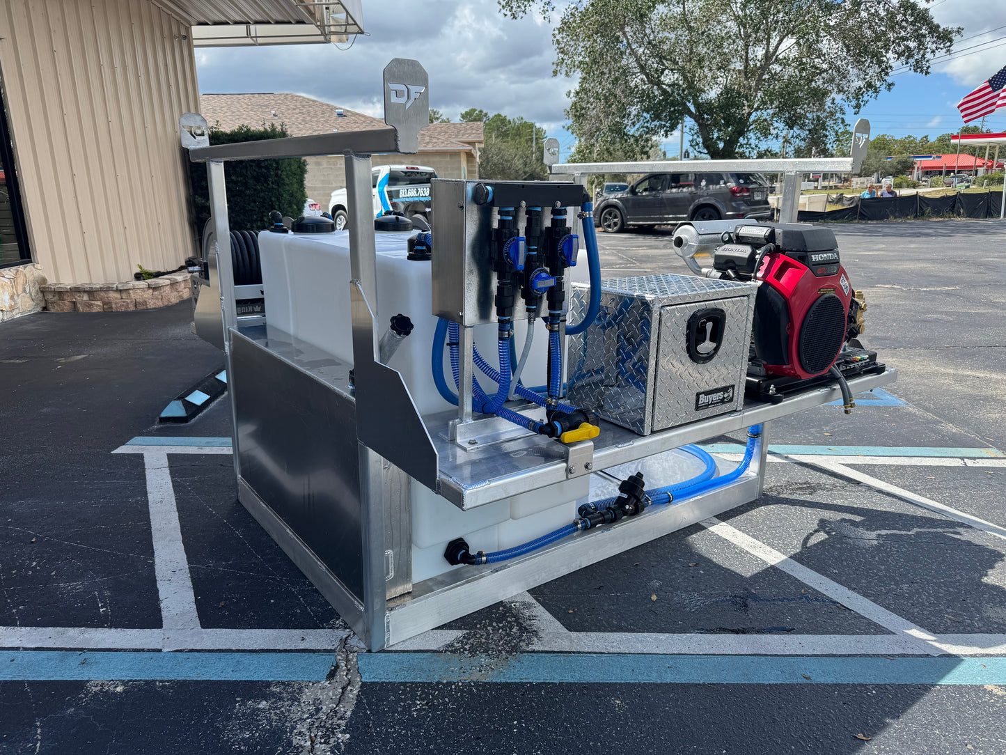 The Stallion 5.5' Pressure & Soft Washing Truck Bed Skid