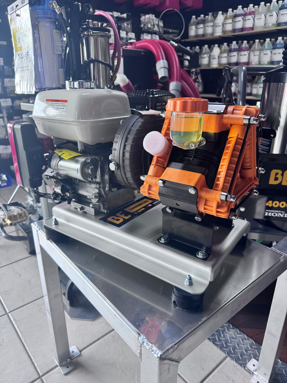 BE Power Equipment Udor Zeta 11 GPM 300 PSI Gas Soft Wash System – Honda GX200 Electric Start