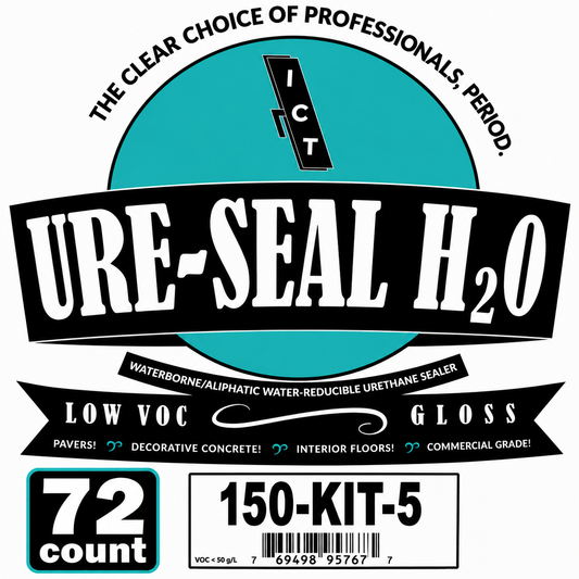 72 Bucket Bundle - Ure-Seal H2O Gloss – Water-Based Wet Look Paver Sealer & Protectant 150-Kit-5