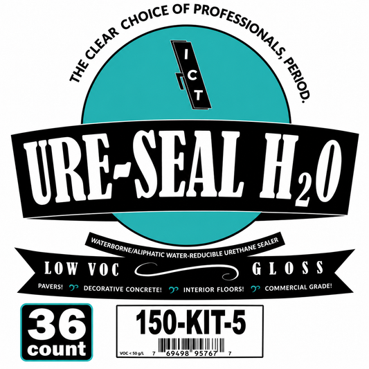 36 Bucket Bundle - Ure-Seal H2O Gloss – Water-Based Wet Look Paver Sealer & Protectant 150-Kit-5