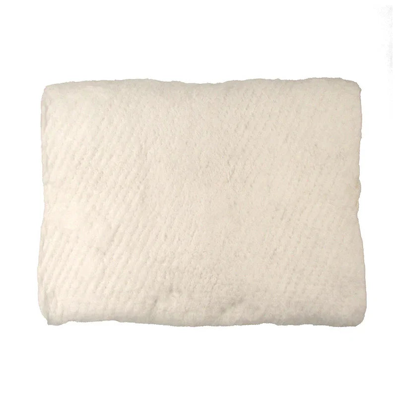 Soft white textured cleaning pad for softwash equipment