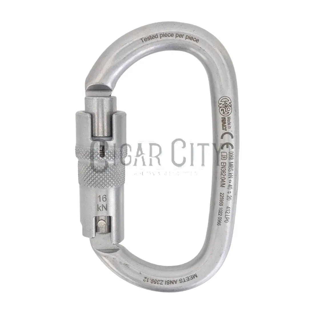 KONG Carbon Carabiner - Ovalone Autoblock ANSI WindowCleaner.com