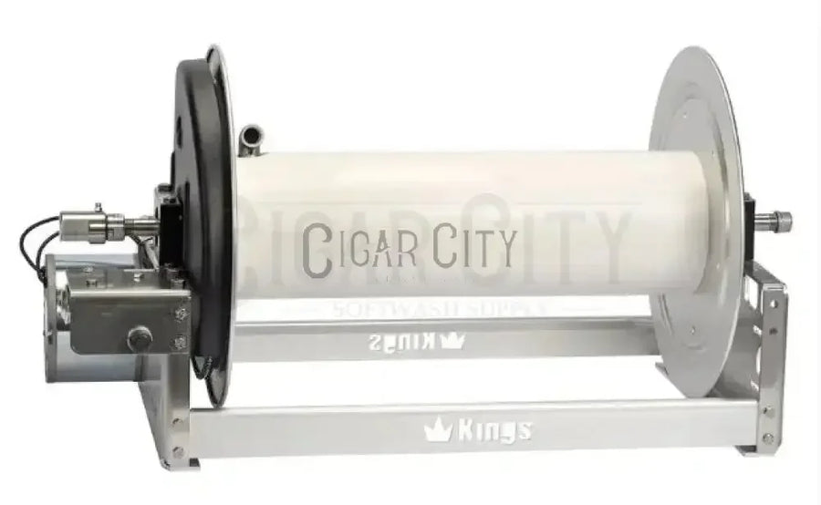 Kings 22" Electric Reel, Aluminum, 1" KR3A22E Hose Reels Cigarcity Softwash.