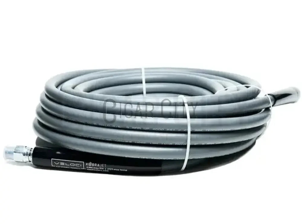 KobraJet Smooth Grey 75’ 4,000 PSI Hoses Cigarcity Softwash.