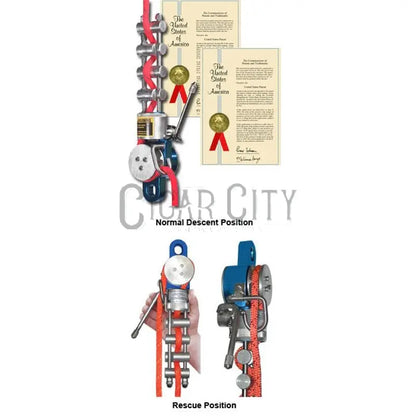 MIO Rack Descender with Overspeed Control Mechanism WindowCleaner.com