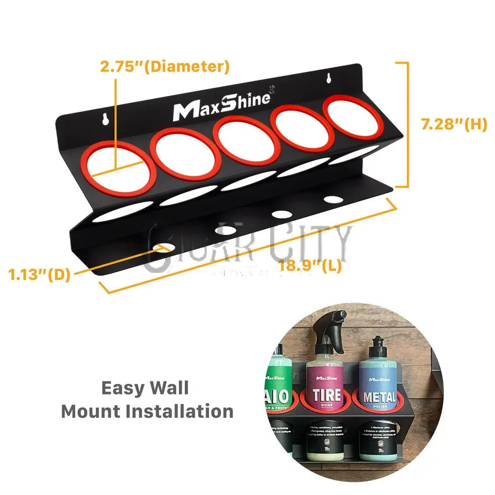 Maxshine 16oz Spray Bottle & Compound Holder with Hanger Holes [Pack of 1] – Spray Bottle Holder for Detailing, Wash & Compound Applications Maxshine