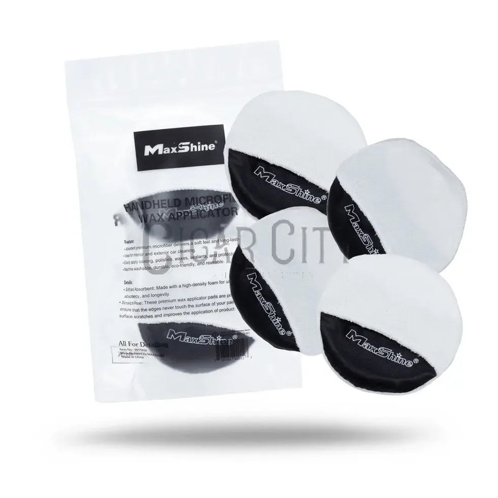 Maxshine Handheld Microfiber Wax Applicator Pad [Pack of 4] Maxshine