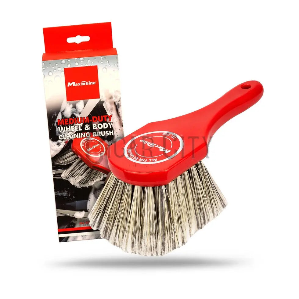 Maxshine Medium-Duty Wheel & Body Brush | Multi-Surface Cleaning Brush for Detailing Maxshine