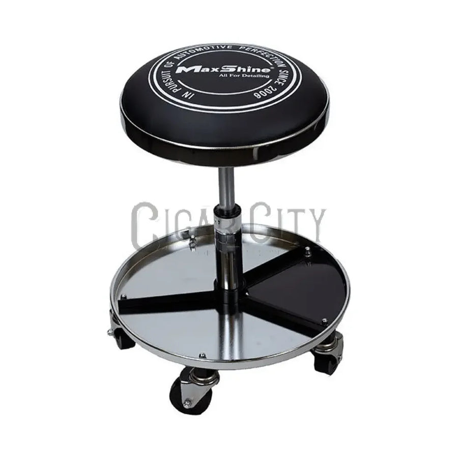 Maxshine Premium Detailing Stool with Tool Tray – Chrome Maxshine