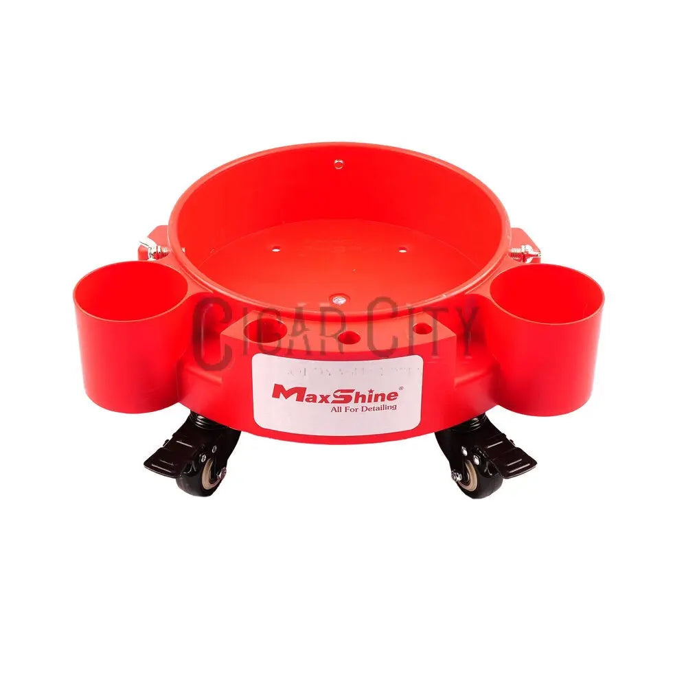 Maxshine Rolling Bucket Dolly – Red with White Sticker Maxshine
