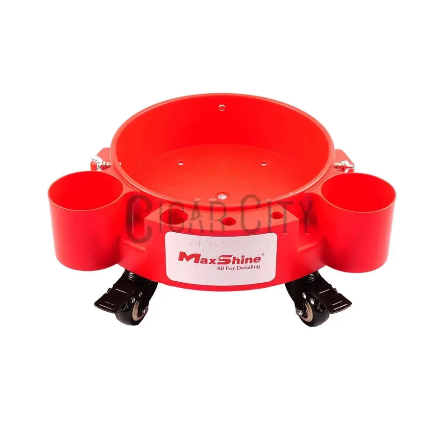 Maxshine Rolling Bucket Dolly – Red with White Sticker Maxshine