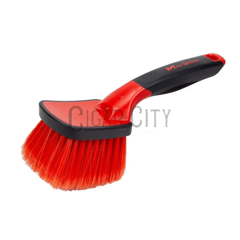 Maxshine Soft Grip Light Duty Brush with Medium Handle | Gentle Interior & Exterior Cleaning Brush Maxshine