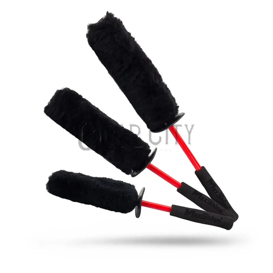 Maxshine Ultimate Wool Wheel Brush – Pack of 3 Maxshine