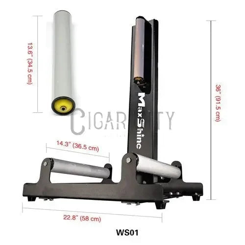 Maxshine Wheel Stand Tire Roller – Black [Large] Maxshine