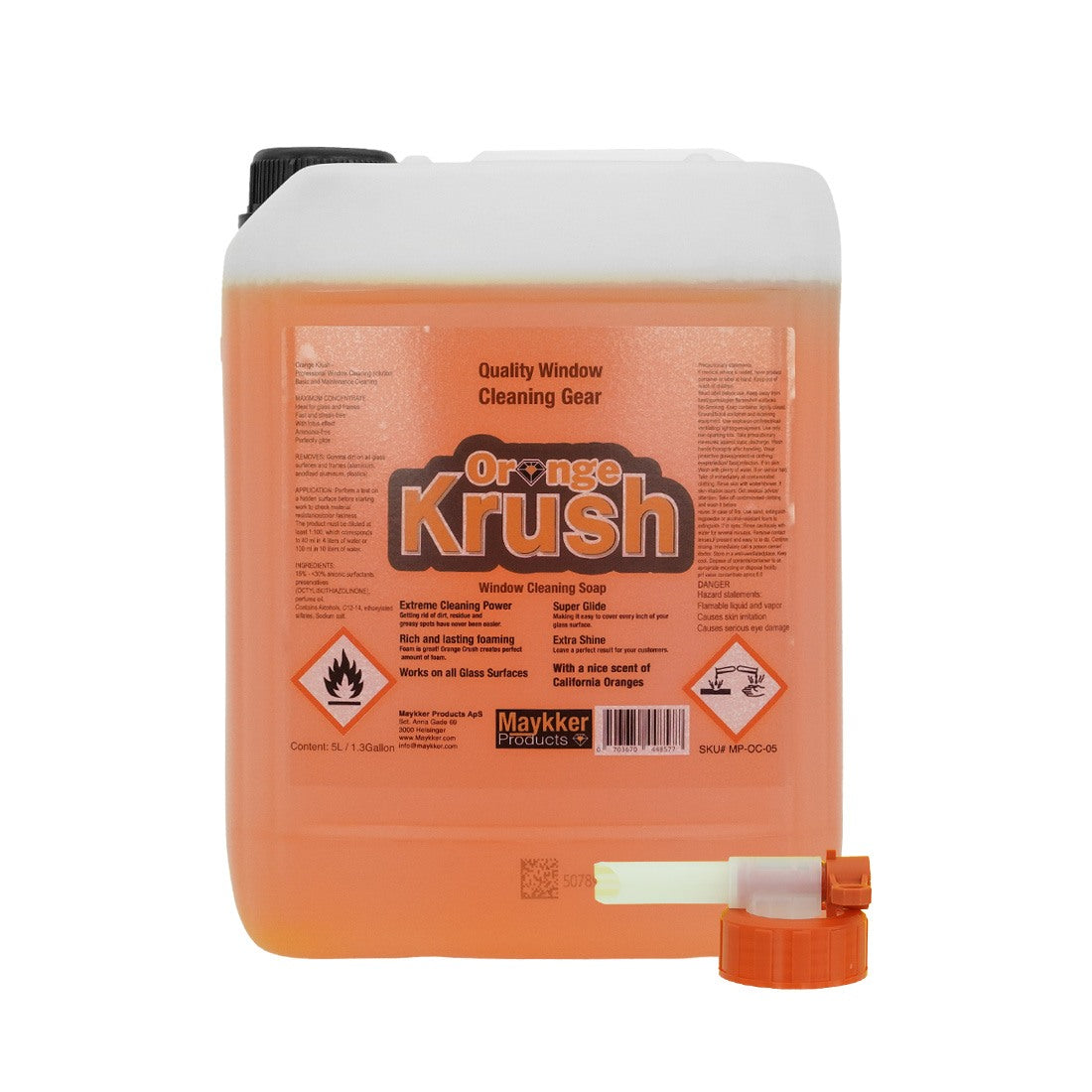 Maykker Orange Krush Window Cleaning Soap