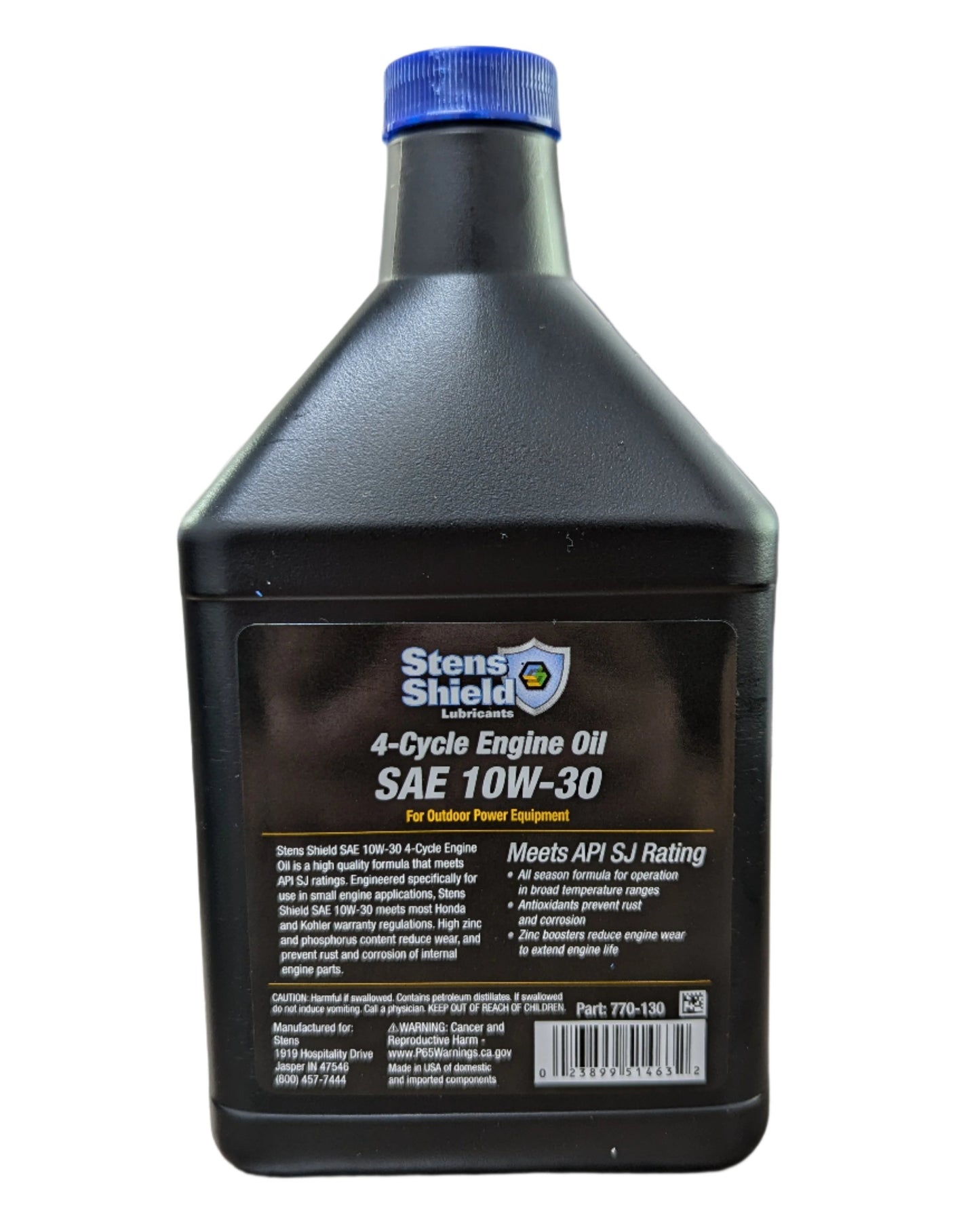 Single Bottle Stens Shield 4-Cycle Engine Oil SAE 10W-30 18oz