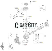 Cigar City softwash equipment parts diagram with labeled components for maintenance and repair