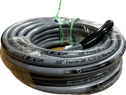 Fierce Jet Pressure Hose 1/2" 100ft Gray 2 Wire 6200psi PWS208-GY-100