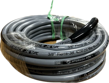 Fierce Jet Pressure Hose 1/2" 100ft Gray 2 Wire 6200psi PWS208-GY-100