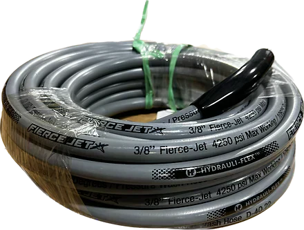 Fierce Jet Pressure Hose 3/8" 50ft Gray 1 Wire 4250psi PWS106-GY-50