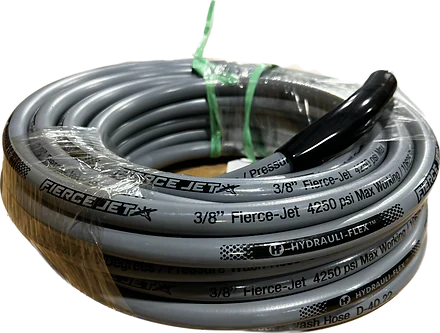 Fierce Jet Pressure Hose 1/2" 50ft Gray 2 Wire 6200psi PWS208-GY-50