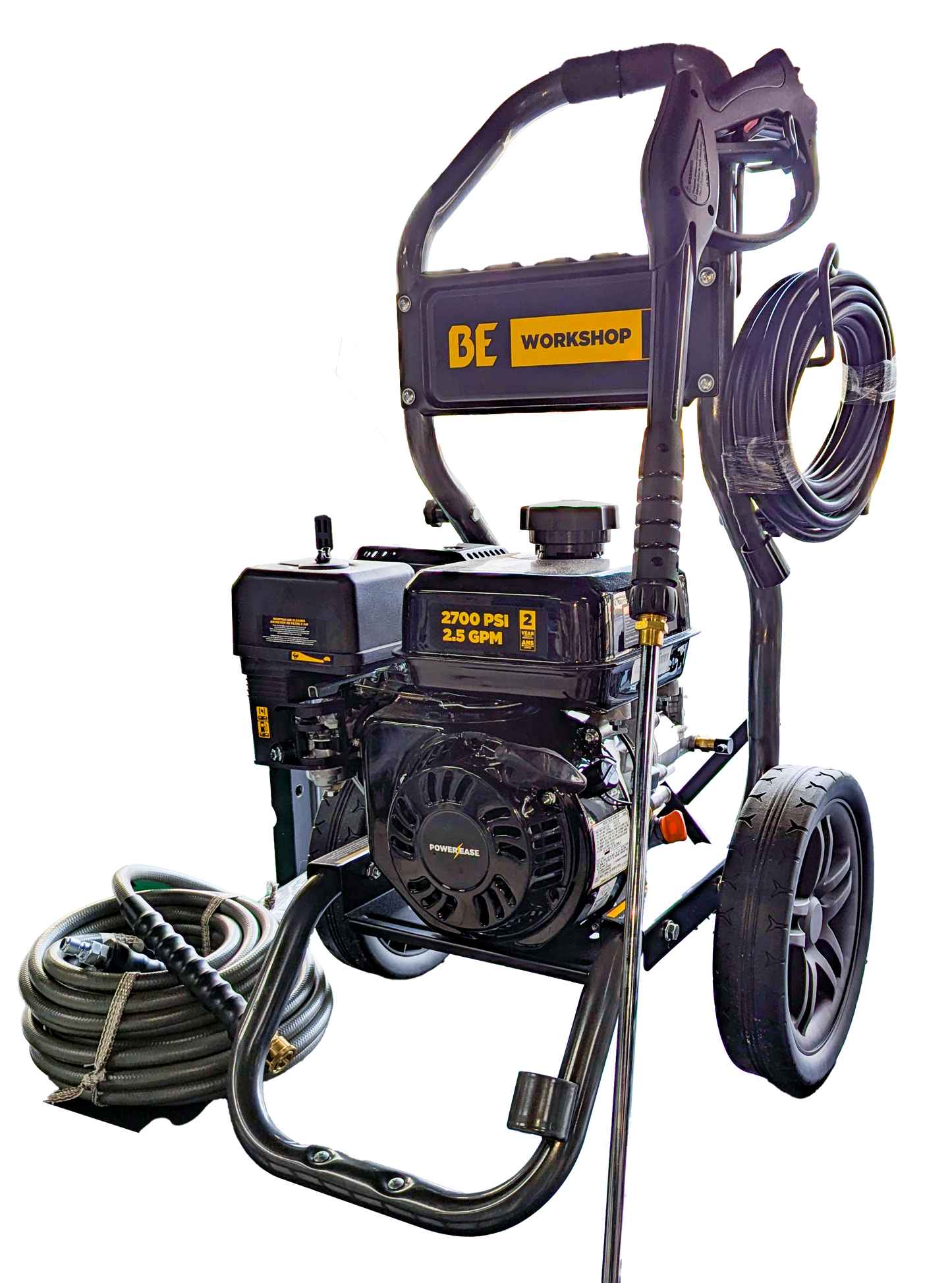 2,700 PSI - 2.5 GPM Gas Pressure Washer with Powerease 225 Engine and AR Axial Pump BE276RA