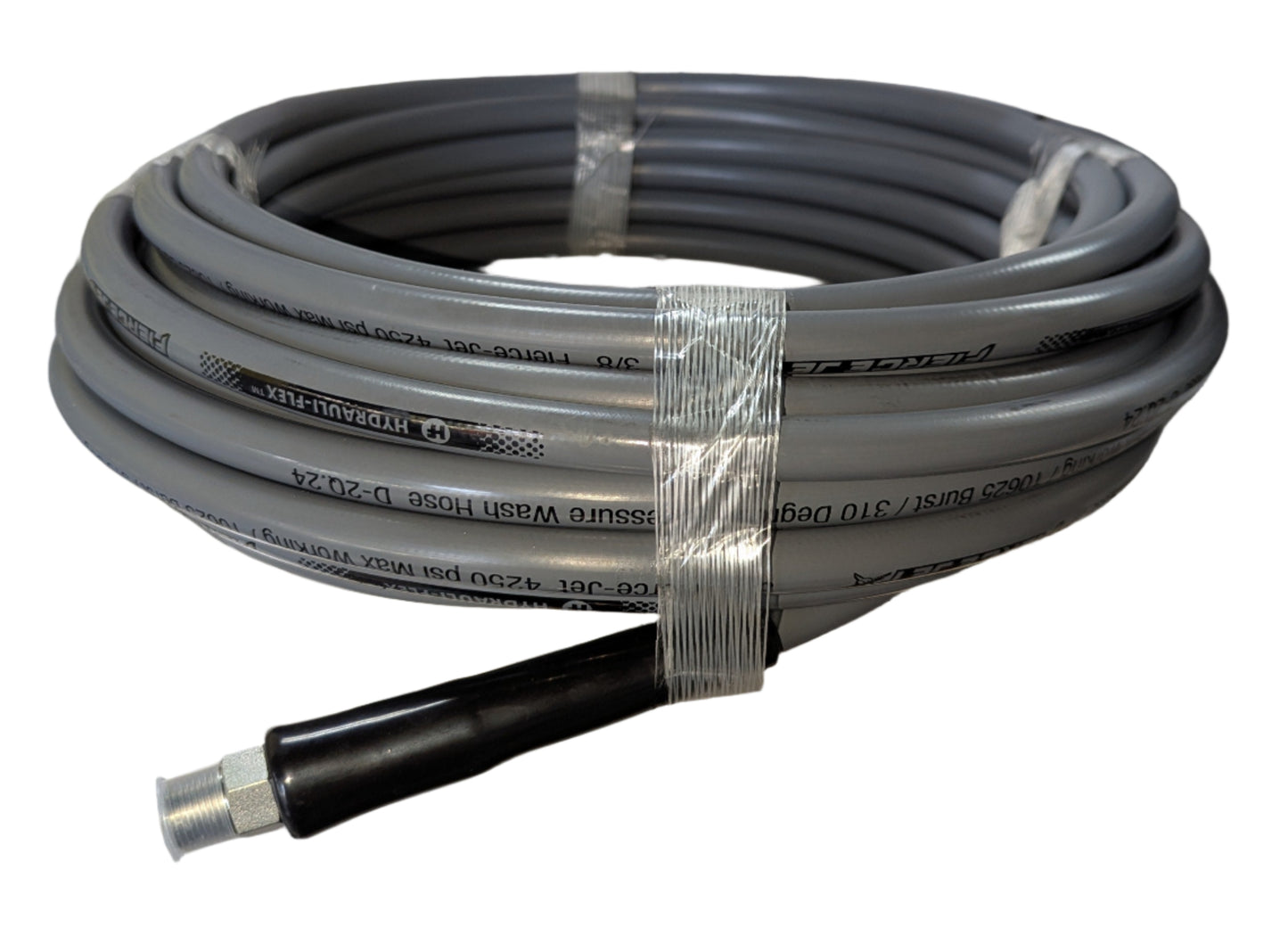 Fierce Jet Pressure Hose 1/2" 50ft Gray 2 Wire 6200psi PWS208-GY-50