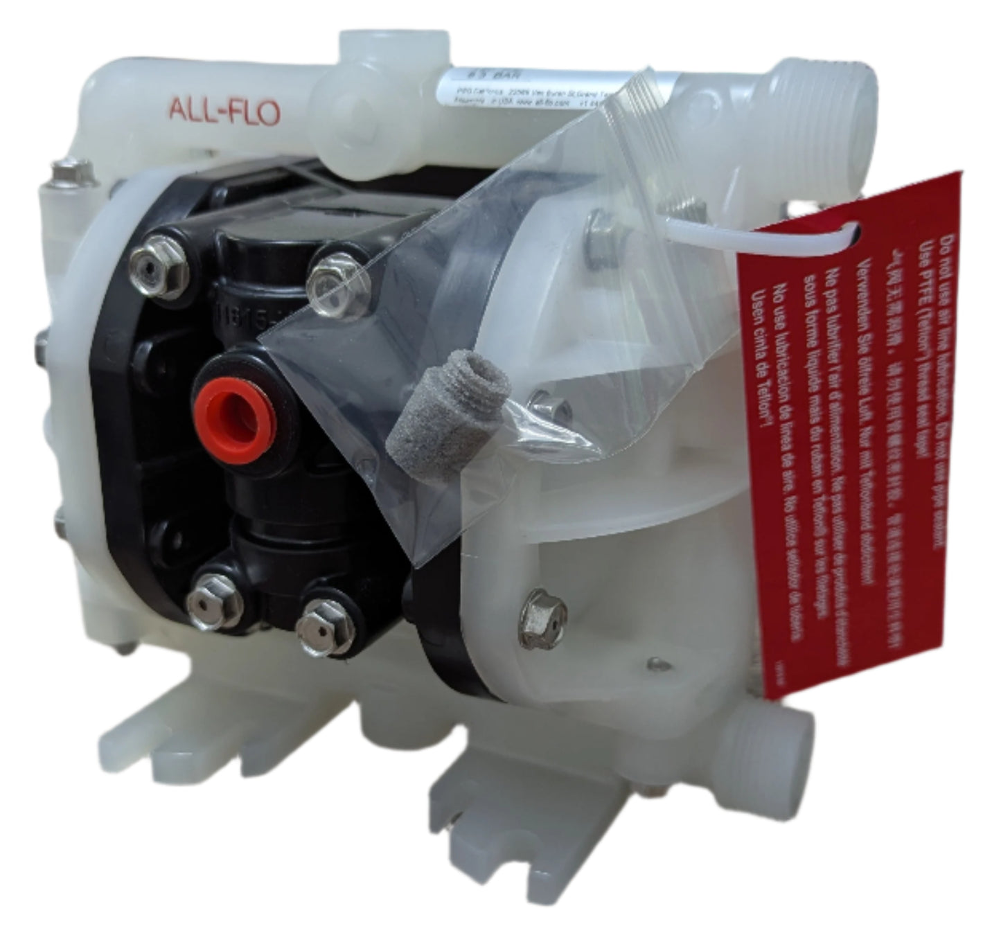 All-Flo 1/4" 5.7GPM Air Pump Viton A025-SPP-TTPV-S70-R