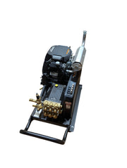Professional softwash pressure washer with brass fittings and engine for cleaning solutions