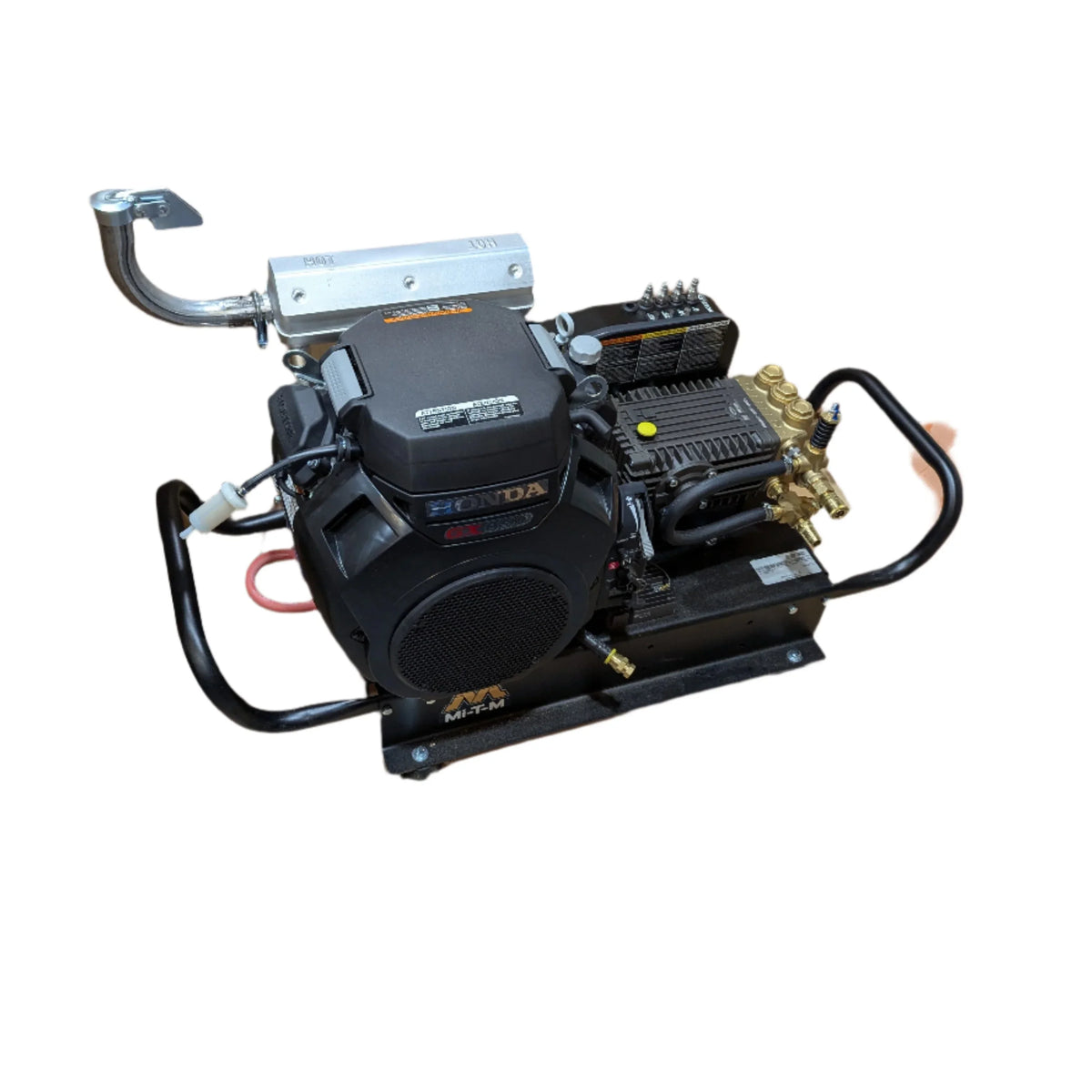 Honda-powered softwash equipment with Mi-T-M pressure washer components for professional cleaning