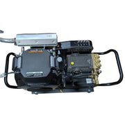 Professional softwash pressure washer with Honda engine and brass fittings for cleaning solutions
