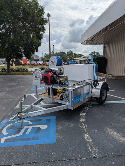 The Micro Series - 5x10 Aluminum Pressure & Softwash Trailer