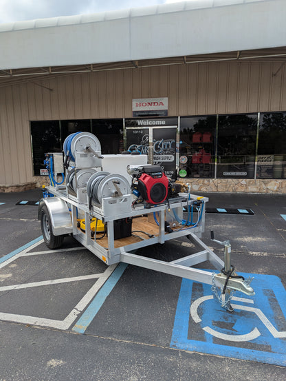 The Micro Series - 5x10 Aluminum Pressure & Softwash Trailer