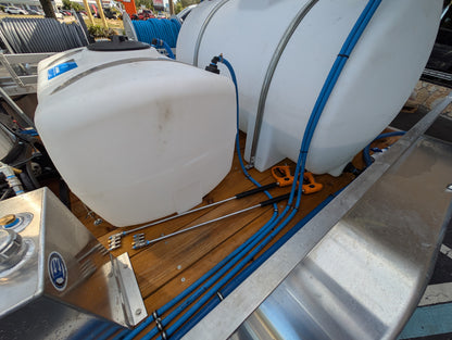 The Aluminum Dominator Series - Dual 8GPM Hot Water Pressure Washing and Gas Softwash Trailer